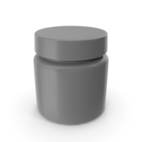 Grey Cosmetic Cream Jar PNG & PSD Images