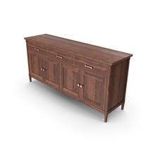 Walnut Sideboard PNG & PSD Images