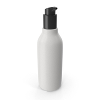 Pump Bottle Serum Cosmetic (Black And White) PNG & PSD Images