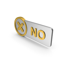 No Cross Mark Metal Icon PNG & PSD Images