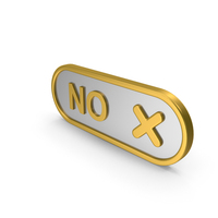 Metal No Cross Mark Icon PNG & PSD Images