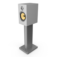 Bowers & Wilkins CM5 S2 Satin White On Stand PNG & PSD Images