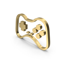Gold Gamepad Icon PNG & PSD Images