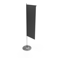 Advertising Flag (Black) PNG & PSD Images