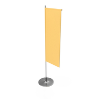 Advertising Flag (Yellow) PNG & PSD Images