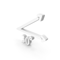 White 30 Degrees Angle Icon PNG & PSD Images