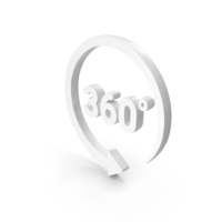 White 360 Degrees Refresh Icon PNG & PSD Images