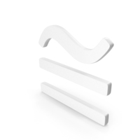White Congruent Mathematical Icon PNG & PSD Images