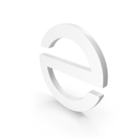 White Epsilon Economics Icon PNG & PSD Images