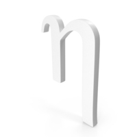 White Greek Alphabet Eta Icon PNG & PSD Images
