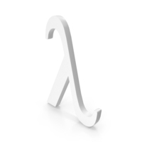 White Greek Alphabet Lambda Icon PNG & PSD Images