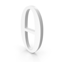 Greek Alphabet Theta Icon PNG & PSD Images
