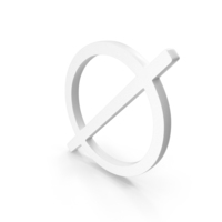 White Mathematical Empty Set Icon PNG & PSD Images