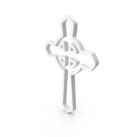 White Cross Outline Icon PNG & PSD Images