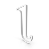 White Greek Alphabet Lota Outline Icon PNG & PSD Images