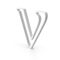 White Greek Alphabet Nu Outline Icon PNG & PSD Images