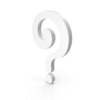 Question Mark Icon White PNG & PSD Images