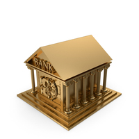 Gold Bank Building PNG & PSD Images