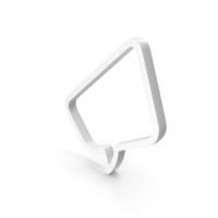 White Speech Bubble Icon PNG & PSD Images