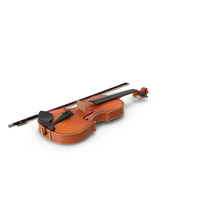 Classic Violin and Bow PNG & PSD Images