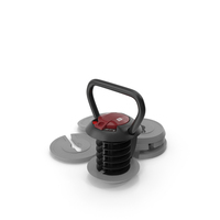 Kettlebell With Disks Gray PNG & PSD Images