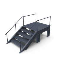 Metal Stairs Blue Paint PNG & PSD Images