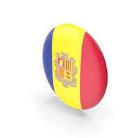Golden Flag Badge of Andorra PNG & PSD Images