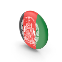 Golden Flag Badge of Afghanistan PNG & PSD Images