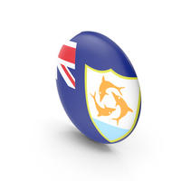 Golden Flag Badge of Anguilla PNG & PSD Images