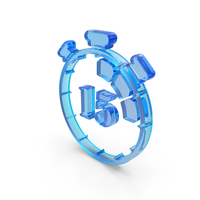Stop Watch Timer 15 Glass PNG & PSD Images