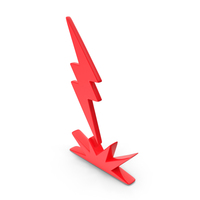 Thunder Energy Power Red PNG & PSD Images