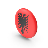 Golden Flag Badge of Albania PNG & PSD Images