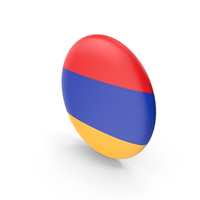 Golden Flag Badge of Armenia PNG & PSD Images