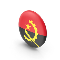 Golden Flag Badge of Angola PNG & PSD Images