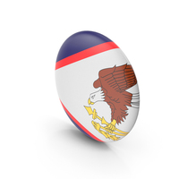 Golden Flag Badge of American Samoa PNG & PSD Images
