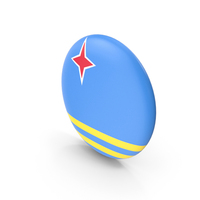 Golden Flag Badge of Aruba PNG & PSD Images