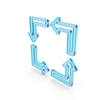 4 Arrows Square Directional Flow PNG & PSD Images