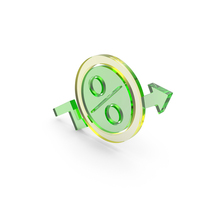 Arrow Up Percentage Coin Growth Market PNG & PSD Images