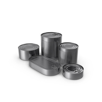 Tin Can Set PNG & PSD Images