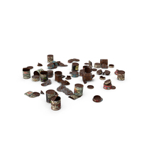 Rusted Tin Cans Heap PNG & PSD Images