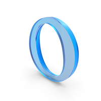 Glass Greek Alphabet Omicron Icon PNG & PSD Images