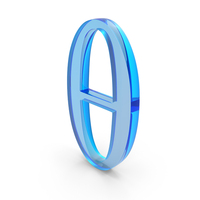 Greek Alphabet Theta Icon Glass PNG & PSD Images