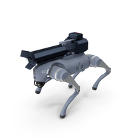 Thermonator Robot Dog in Walking Pose PNG & PSD Images