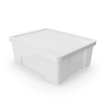 Small Closed White Storage Box PNG & PSD Images