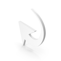 White Circular Motion Arrow Icon PNG & PSD Images