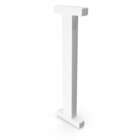 Greek Letter Iota Icon White PNG & PSD Images