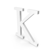 White Greek Letter Kappa Icon PNG & PSD Images