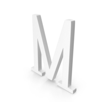 White Greek Letter Mu Icon PNG & PSD Images
