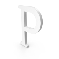 White Greek Letter Rho Icon PNG & PSD Images