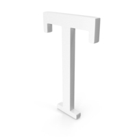 White Greek Letter Tau Icon PNG & PSD Images